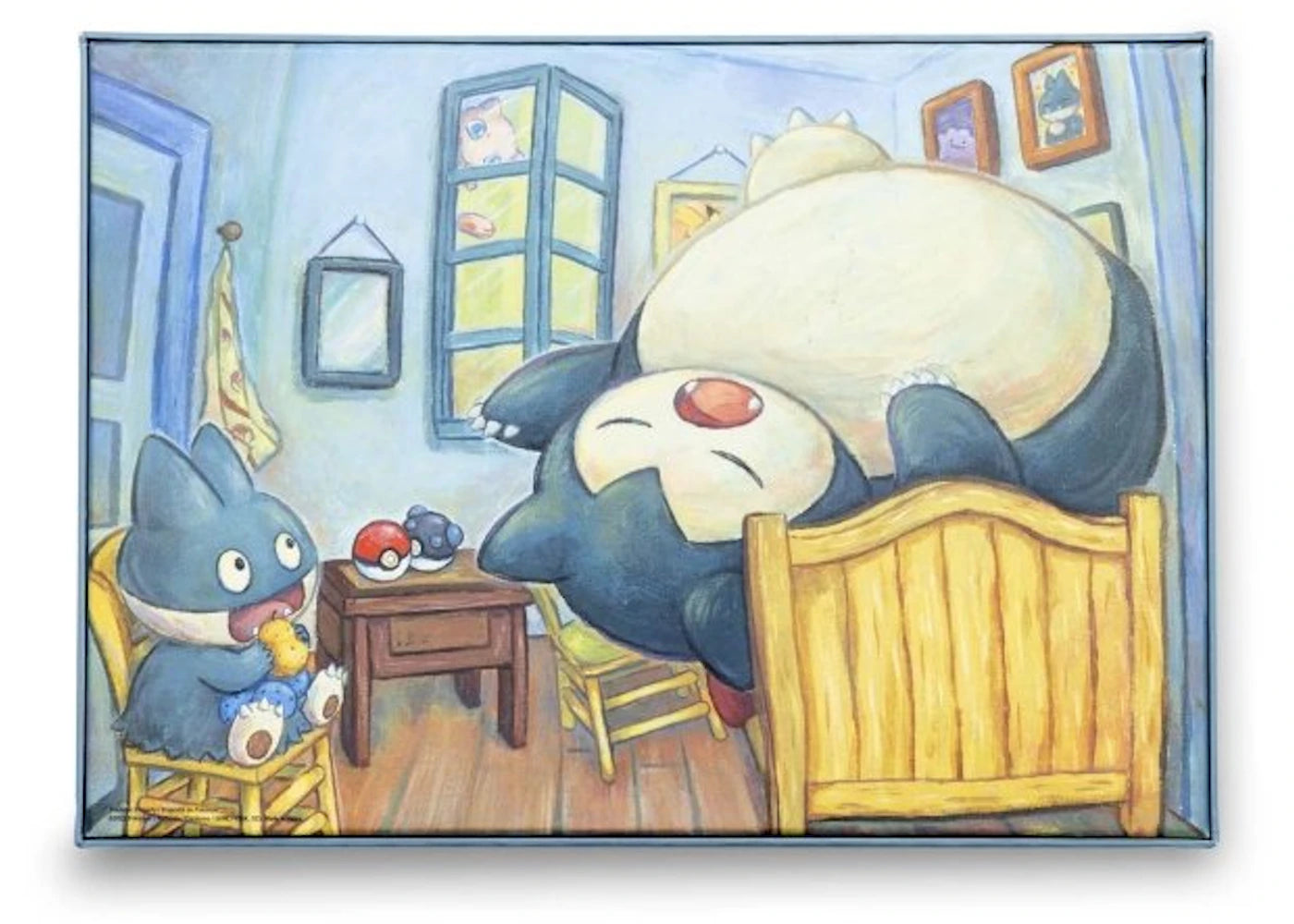 Pokemon Center x Van Gogh Museum: Munchlax & Snorlax Inspired by The Bedroom Puzzle