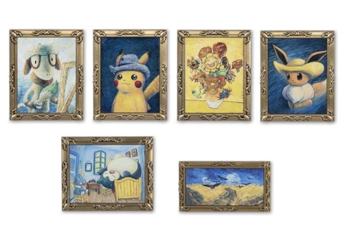 Pokemon Center x Van Gogh Museum: Pokemon Inspired by Paintings 6 Pack Pin Box Set