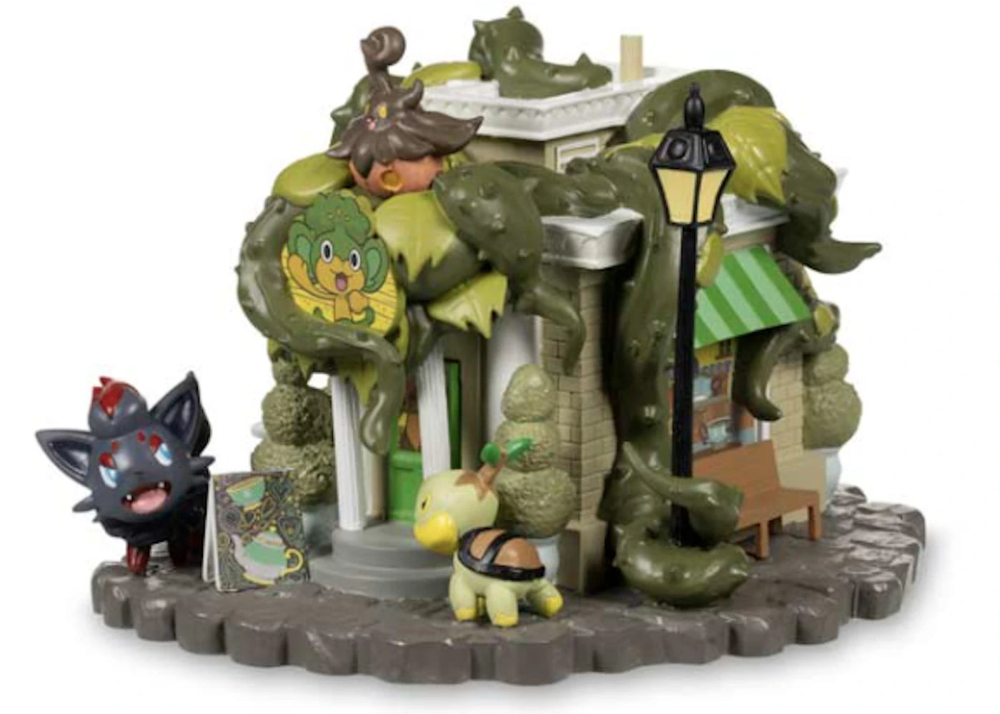 Pokemon Haunted Pokemon Village: Pansage Creeping Vines Tea Shop Figure