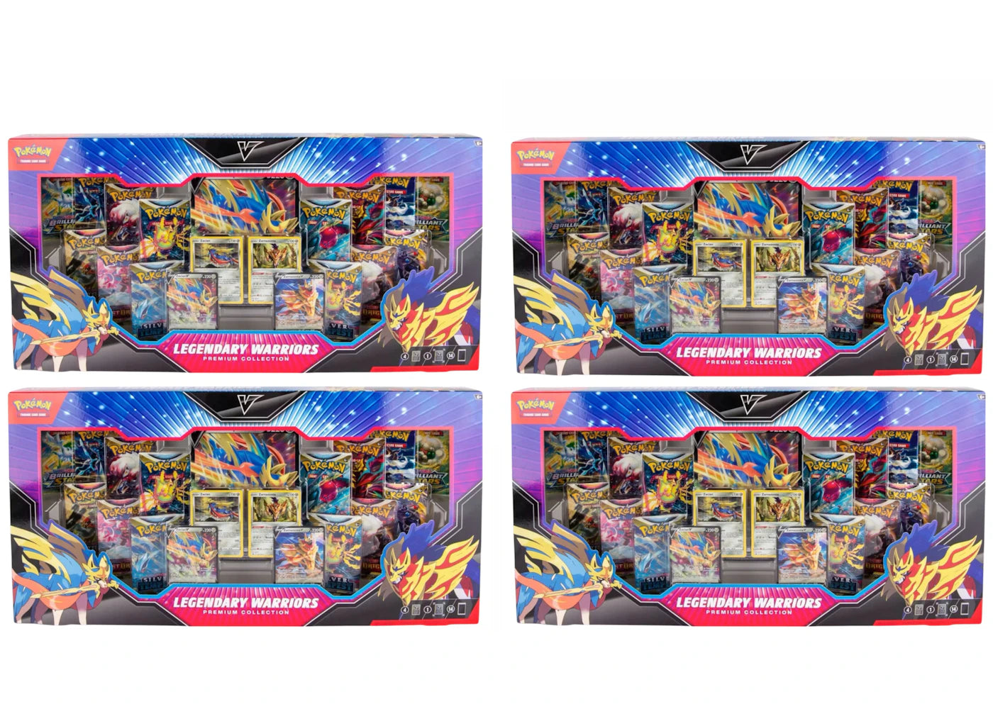 Pokémon Legendary Warriors Premium Collection 4x Lot