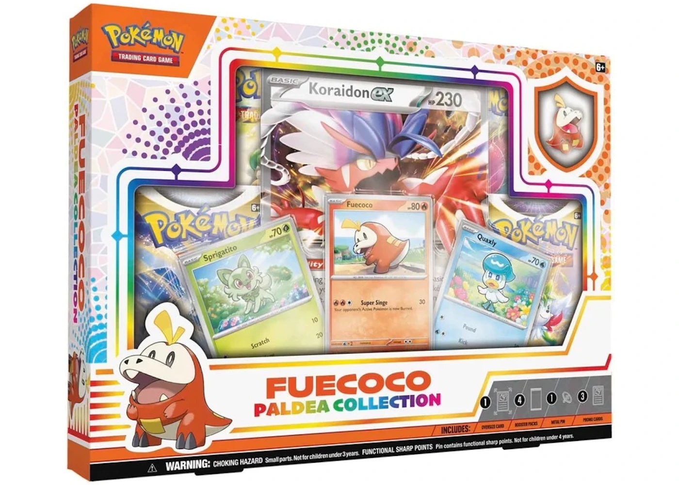 Pokèmon Paldea Pin Fuecoco Collection Box