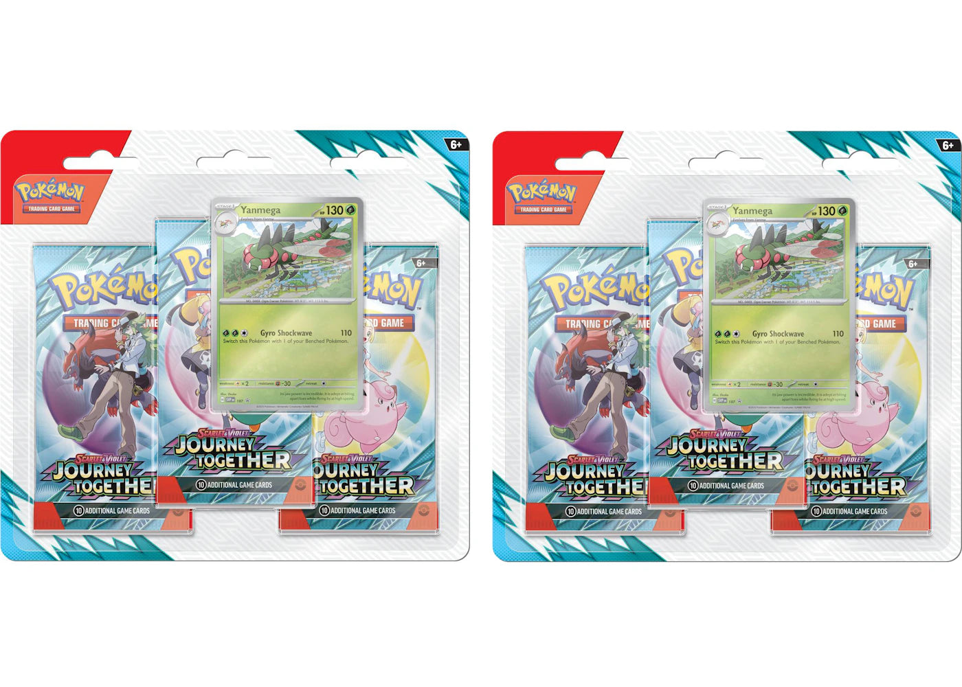 Pokémon Scarlet Violet Journey Together 3 Pack Blister 2x Lot