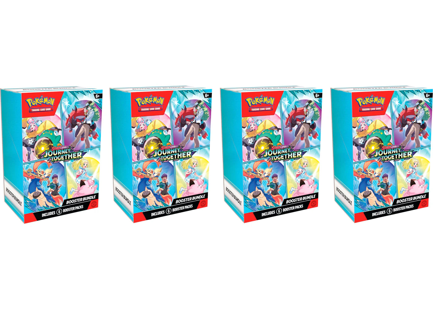 Pokémon Scarlet Violet Journey Together Booster Bundle 4x Lot