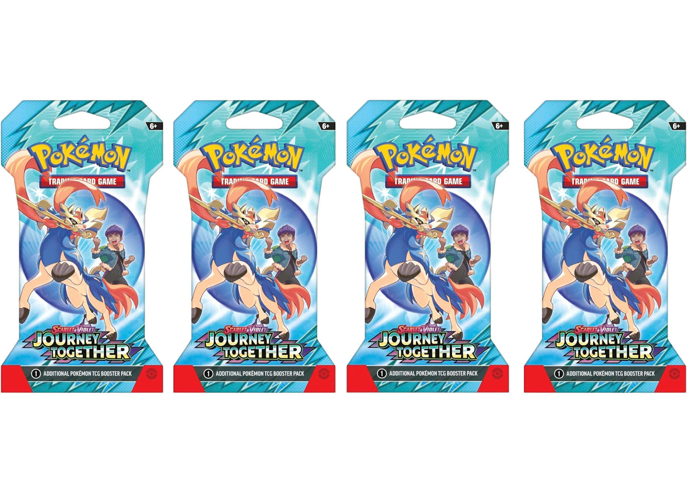 Pokémon Scarlet & Violet Journey Together Booster Pack 4x Lot