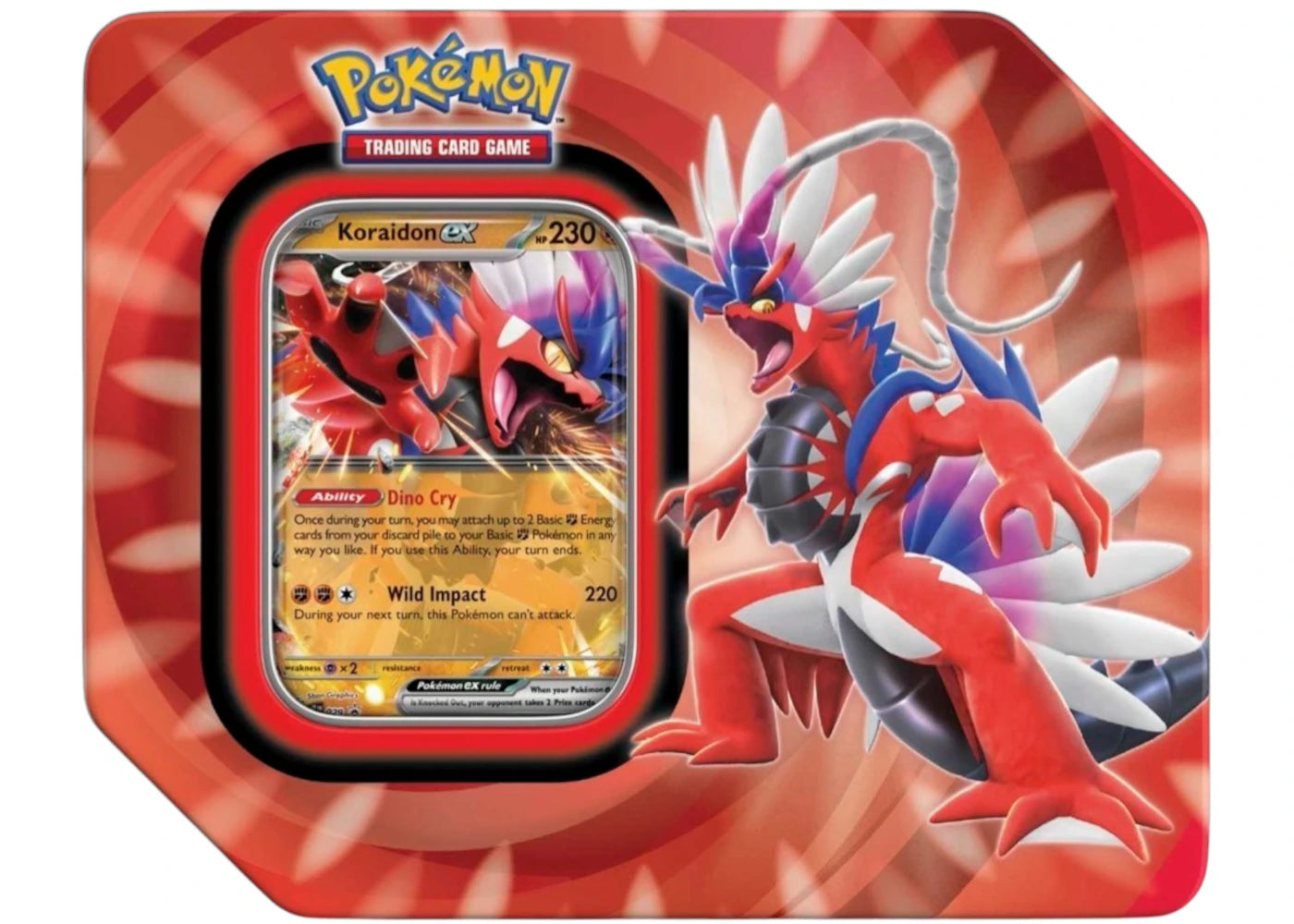 Pokémon Scarlet & Violet Paldea Legends Tin Koraidon ex Tin