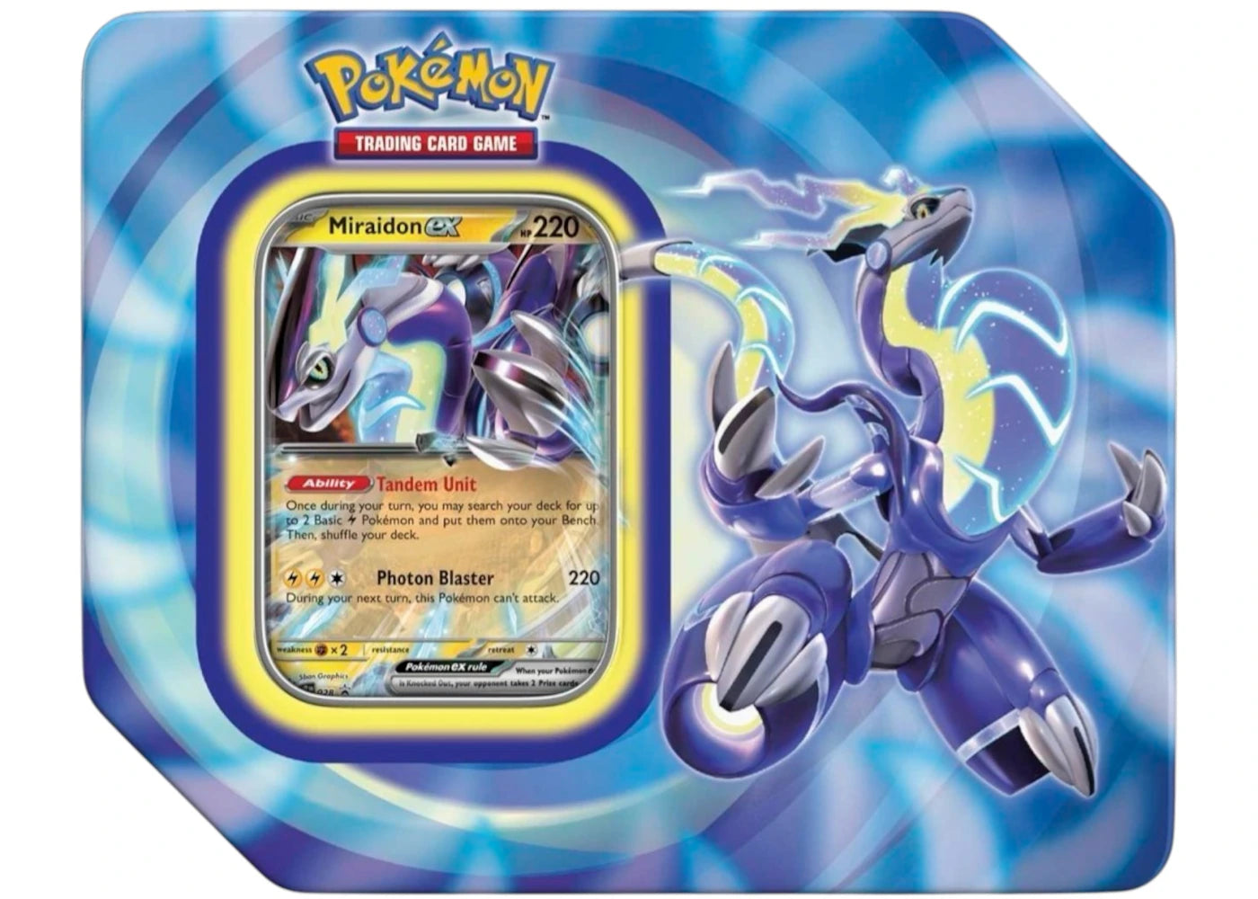 Pokémon Scarlet & Violet Paldea Legends Tin Miraidon ex Tin