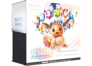 Pokémon Scarlet & Violet Prismatic Evolutions Pokemon Center Elite Trainer Box