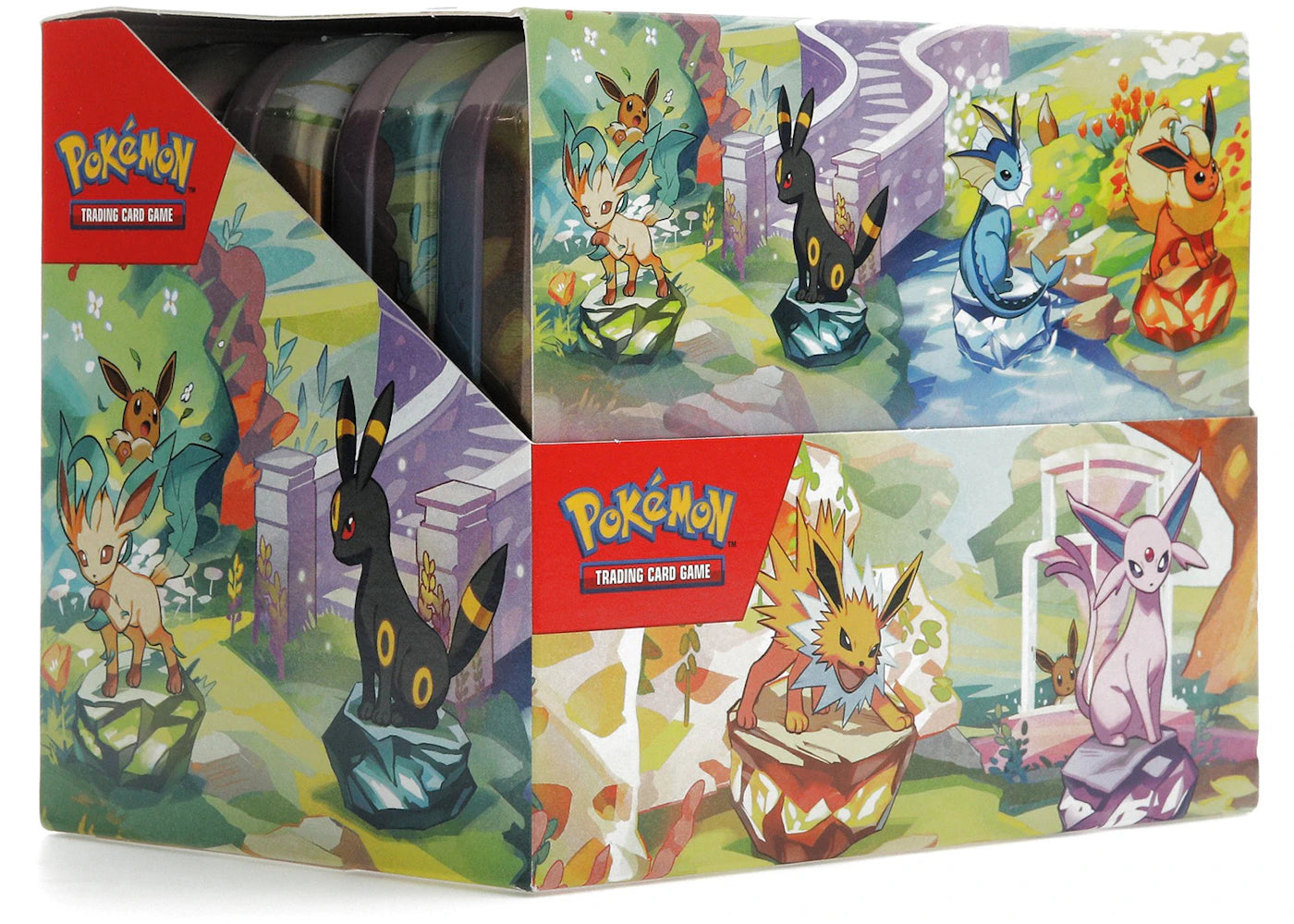 Pokémon Scarlet & Violet Prismatic Evolutions 8 Tin Mini Display