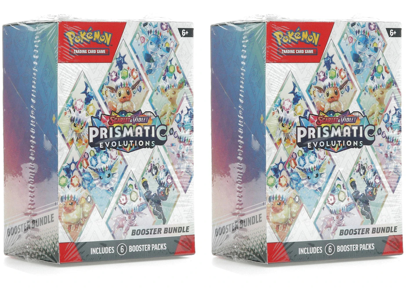 Pokémon Scarlet & Violet Prismatic Evolutions Booster Bundle 2x Lot