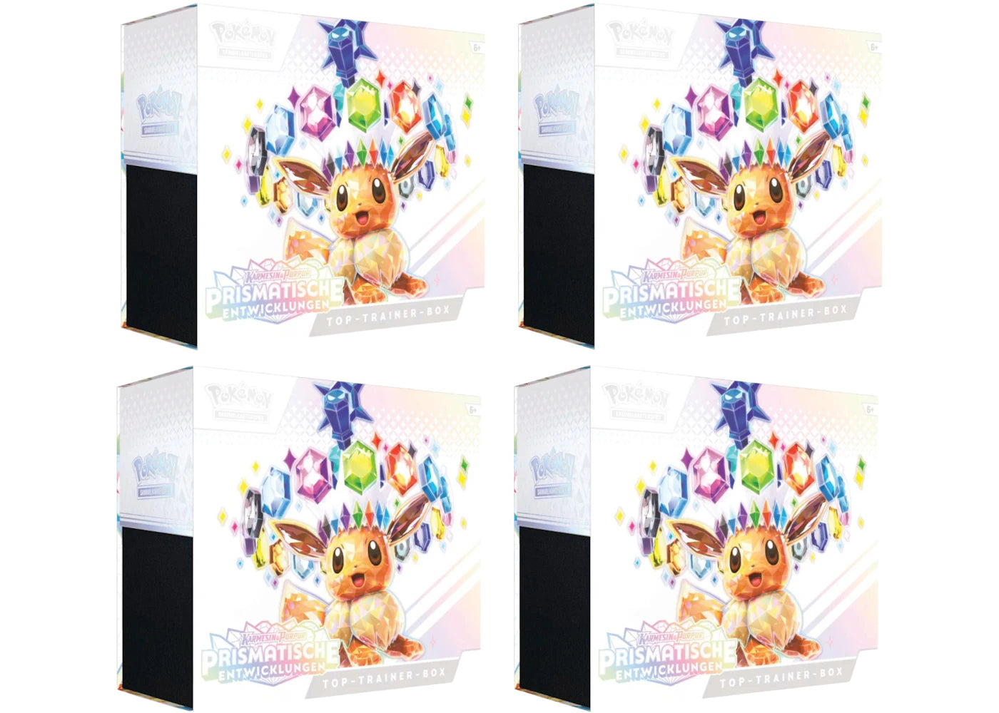 Pokémon Scarlet & Violet Prismatic Evolutions Elite Trainer Box 4x Lot (German)
