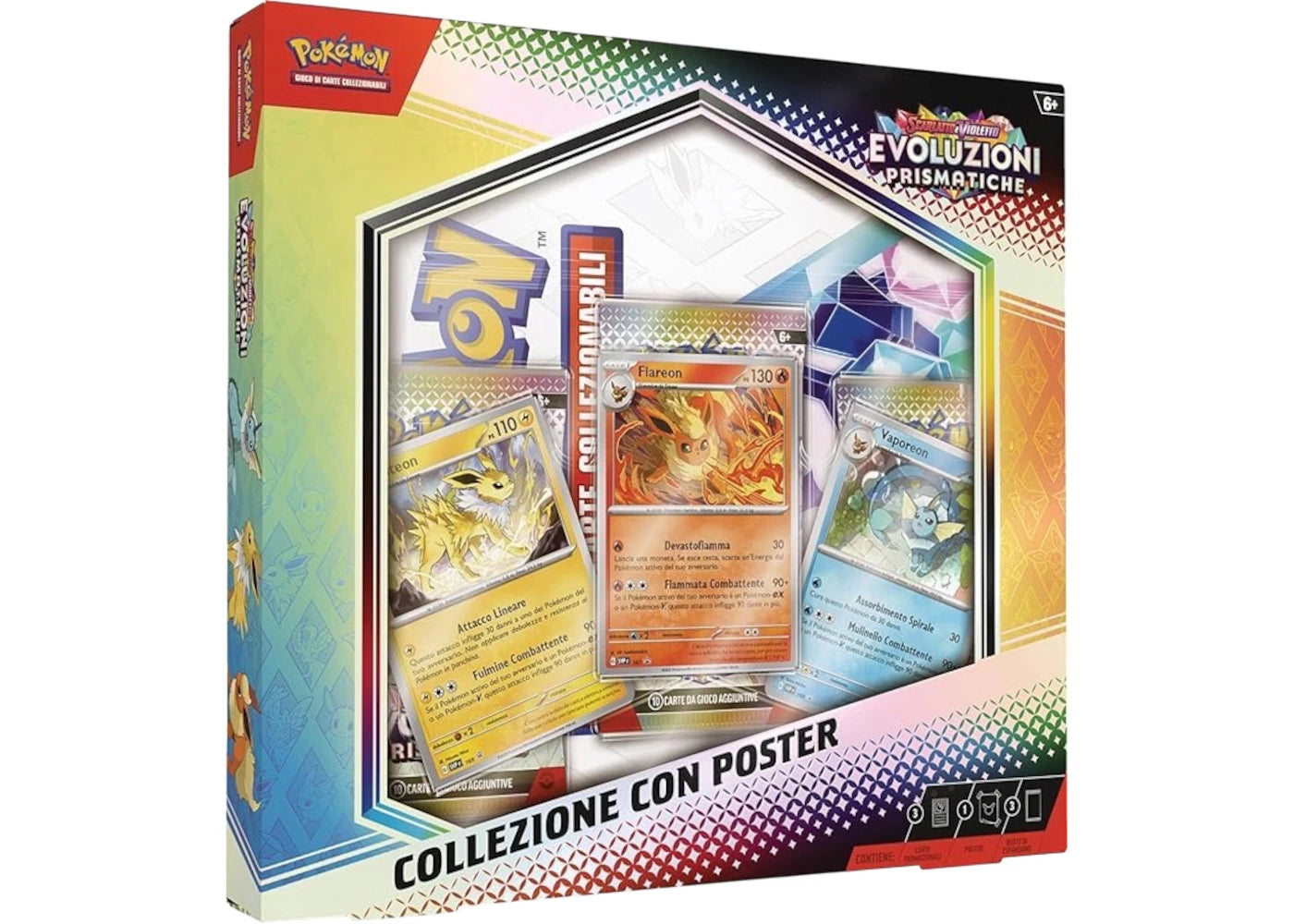 Pokémon Scarlet & Violet Prismatic Evolutions Expansion Poster Collection (Italian)