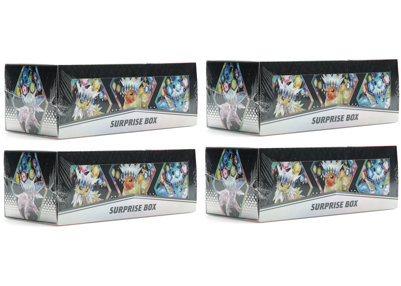 Pokémon Scarlet & Violet Prismatic Evolutions Surprise Box 4x Lot