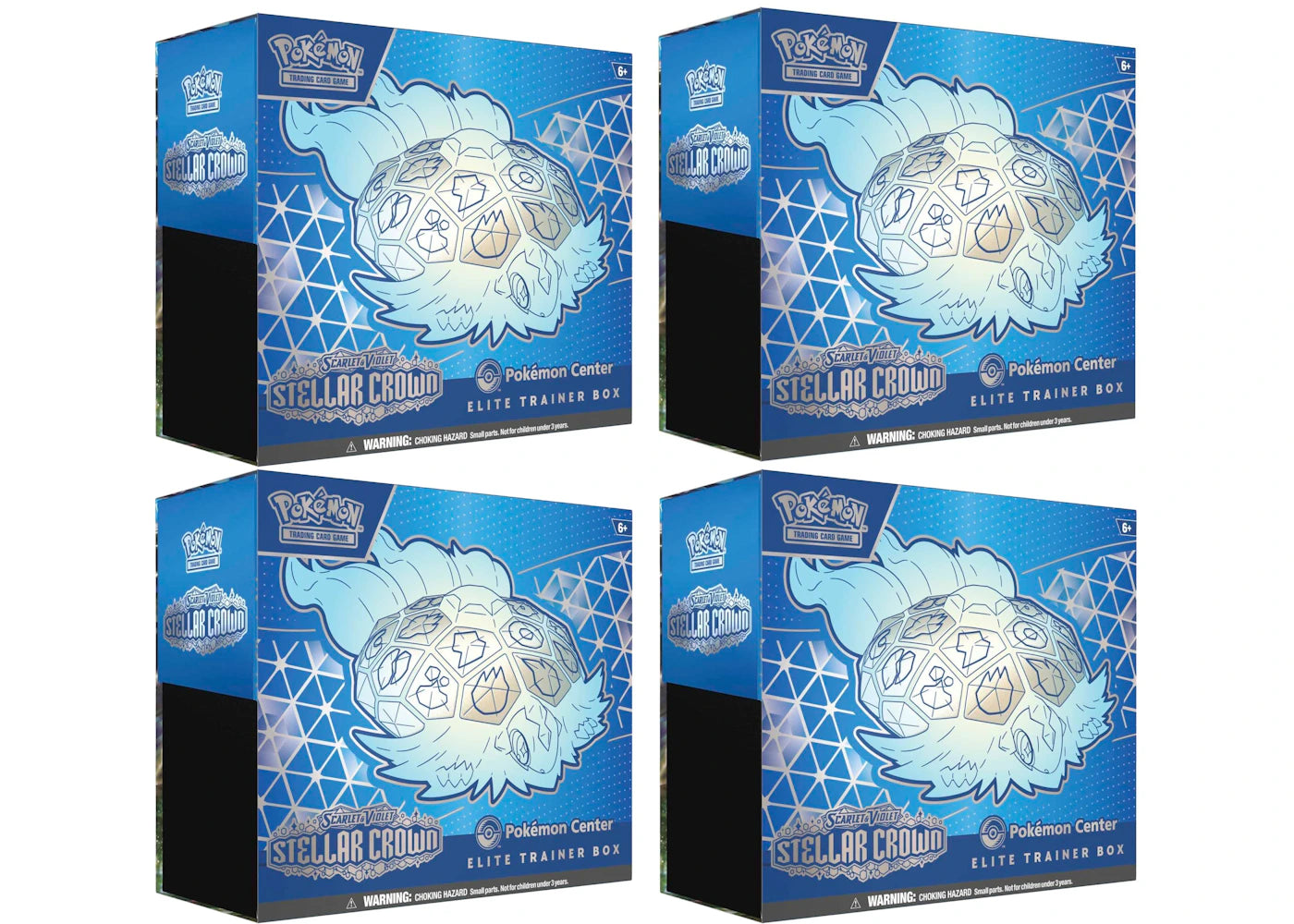 Pokémon Scarlet & Violet Steller Crown Pokemon Center Elite Trainer Box 4x Lot
