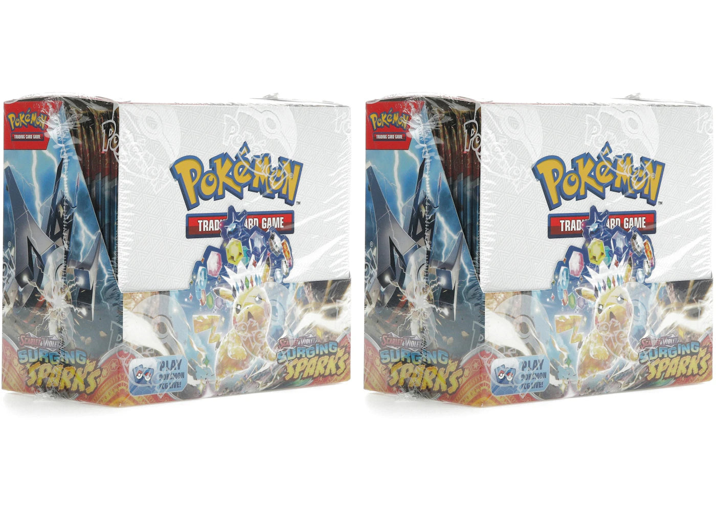 Pokémon Scarlet & Violet Surging Sparks Booster Display Box 2x Lot