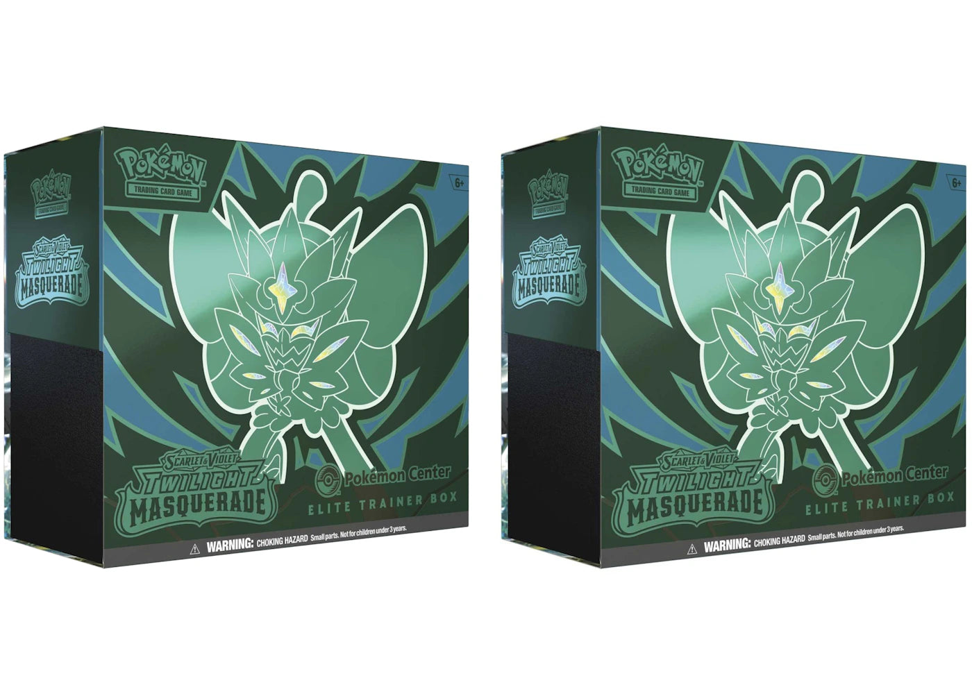 Pokémon Scarlet & Violet Twilight Masquerade Pokemon Center Elite Tainer Box 2x Lot