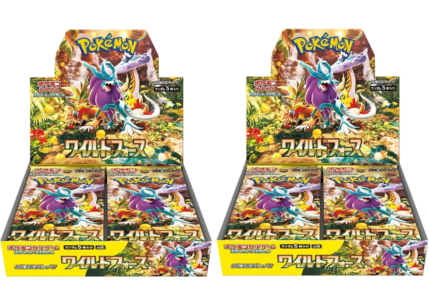 Pokémon Scarlet & Violet Wild Force Booster Box 2x Lot (Japanese)