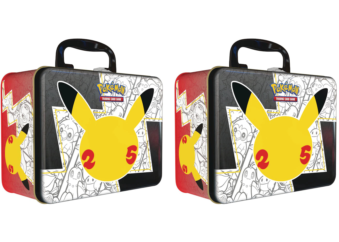 Pokémon TCG 25th Anniversary Celebrations Collector Chest Tin 2x Lot