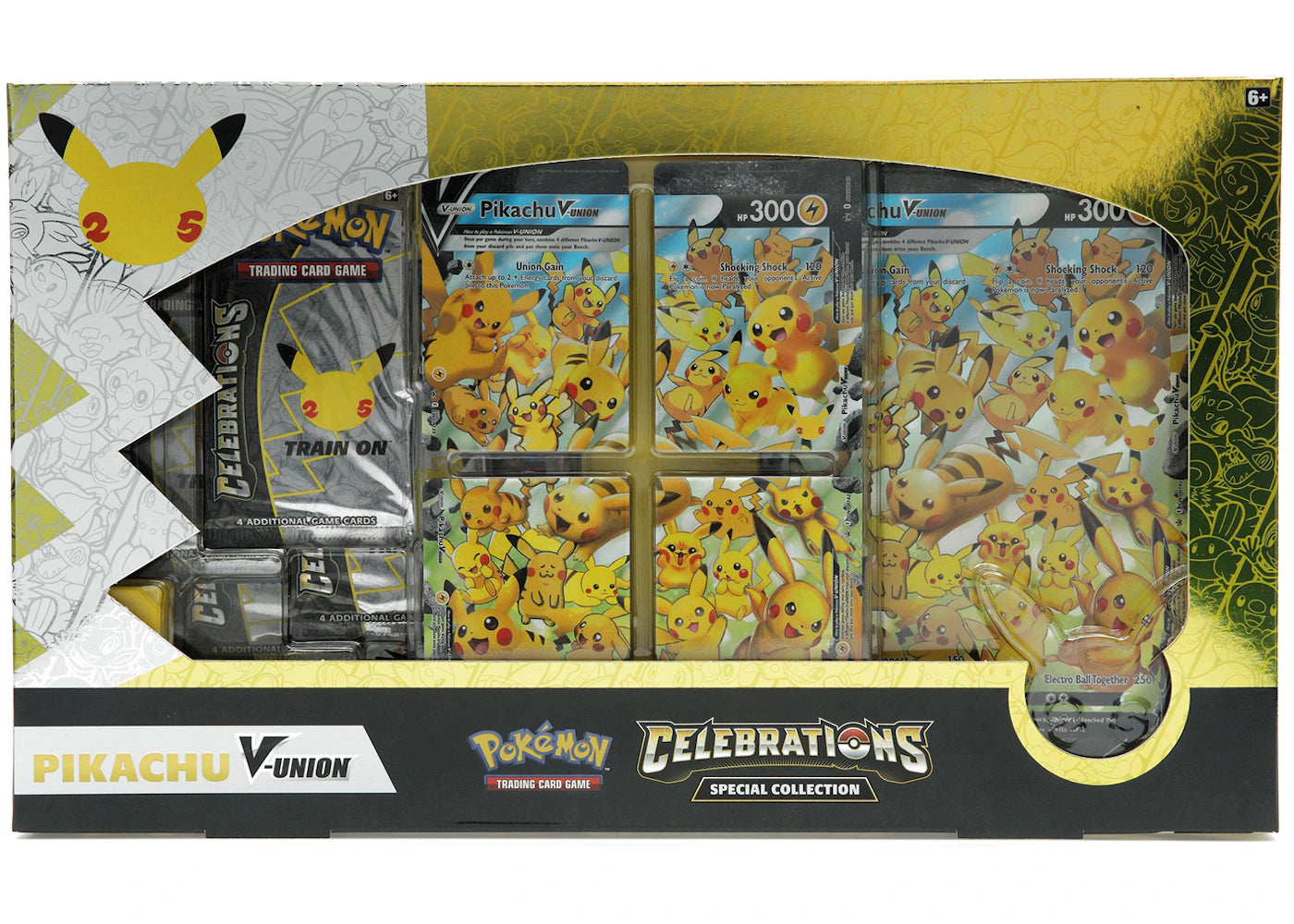 Pokémon TCG 25th Anniversary Celebrations Pikachu V Union Special Collection Box