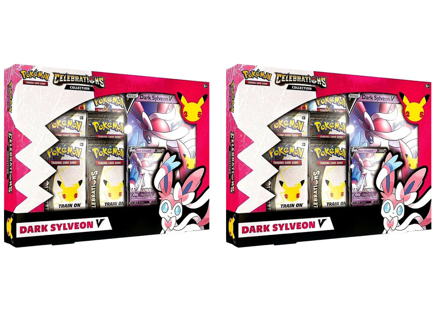 Pokémon TCG 25th Anniversary Celebrations V Box Dark Sylveon V 2x Lot
