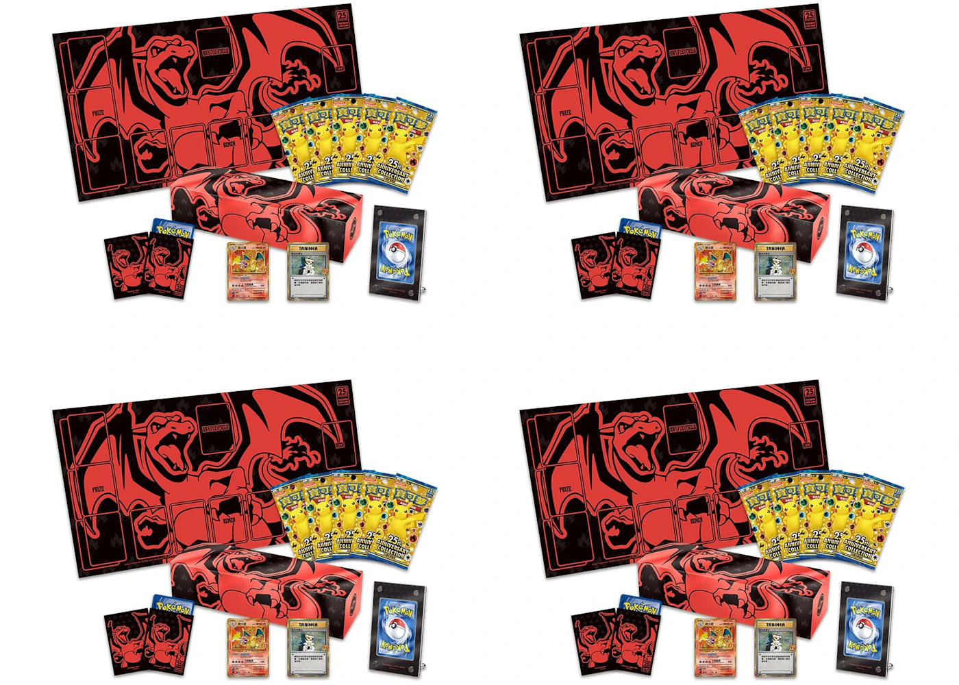 Pokémon TCG 25th Anniversary Collection Charizard Box (Traditional Chinese) 4x Lot
