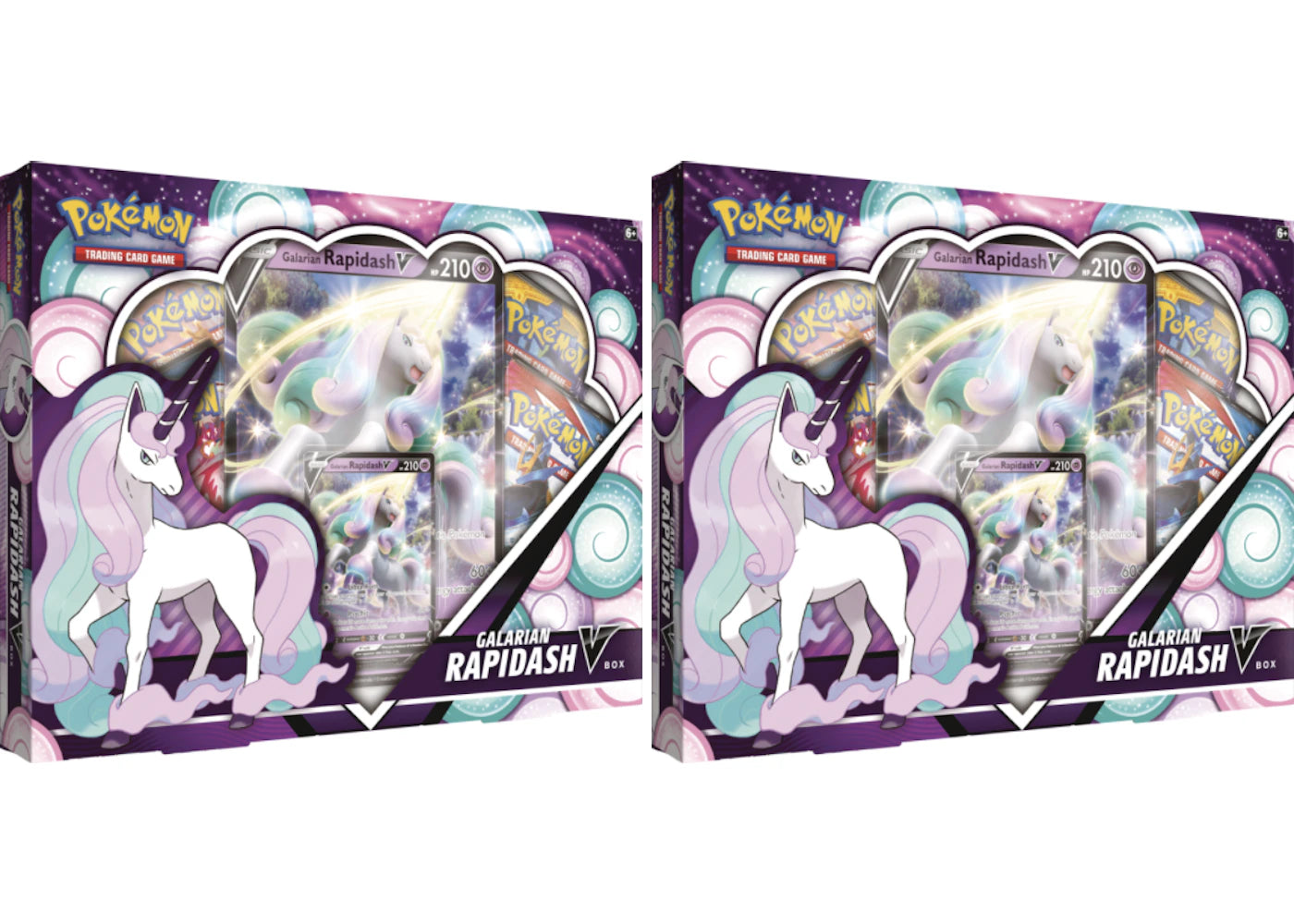 Pokémon TCG Galarian Rapidash V Box 2x Lot