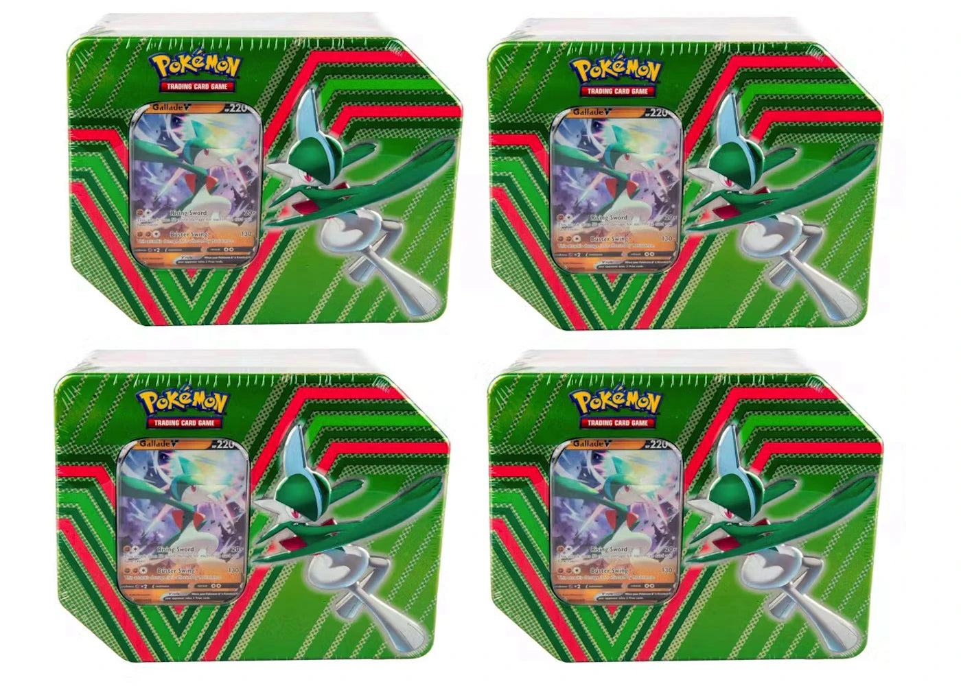Pokémon TCG Hidden Potential Tin Gallade V 4x Lot
