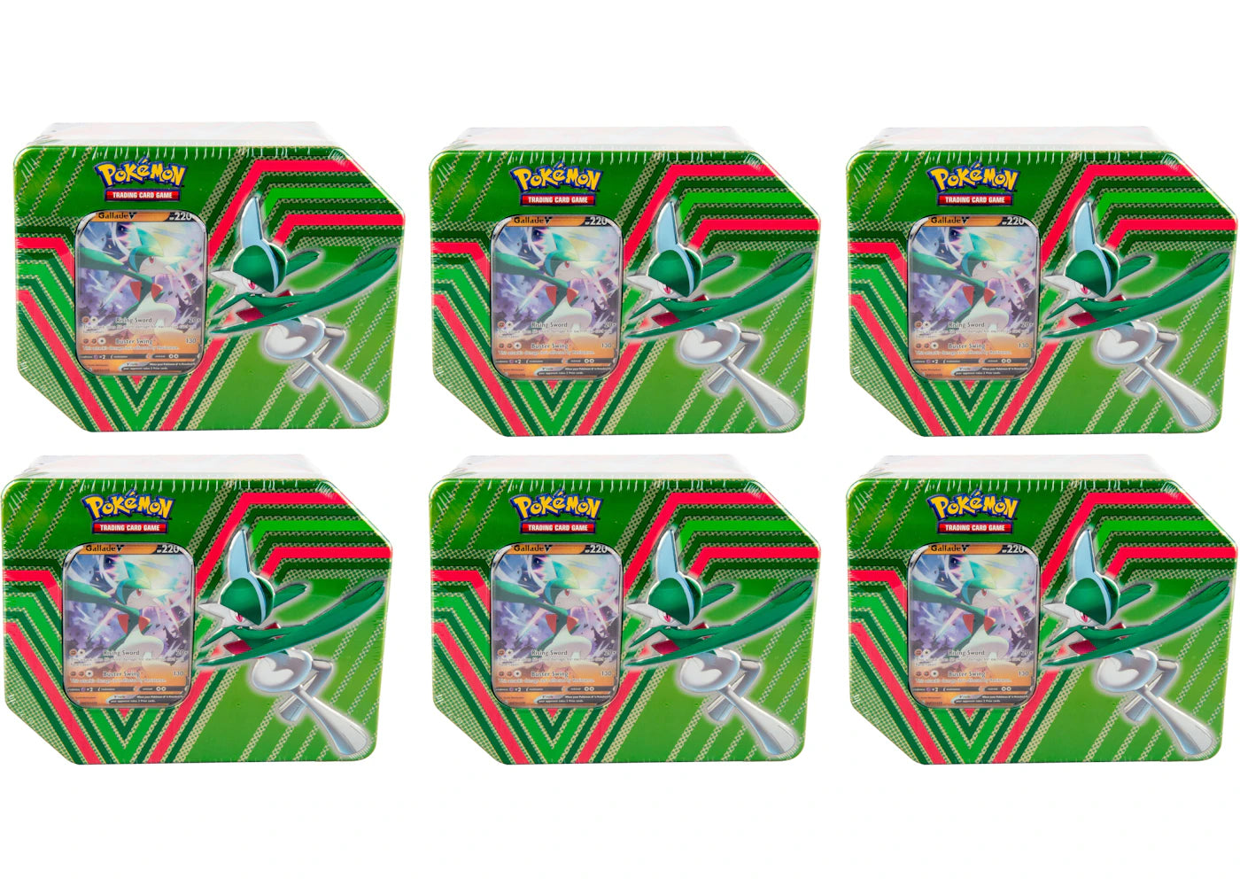 Pokémon TCG Hidden Potential Tin Gallade V 6x Lot