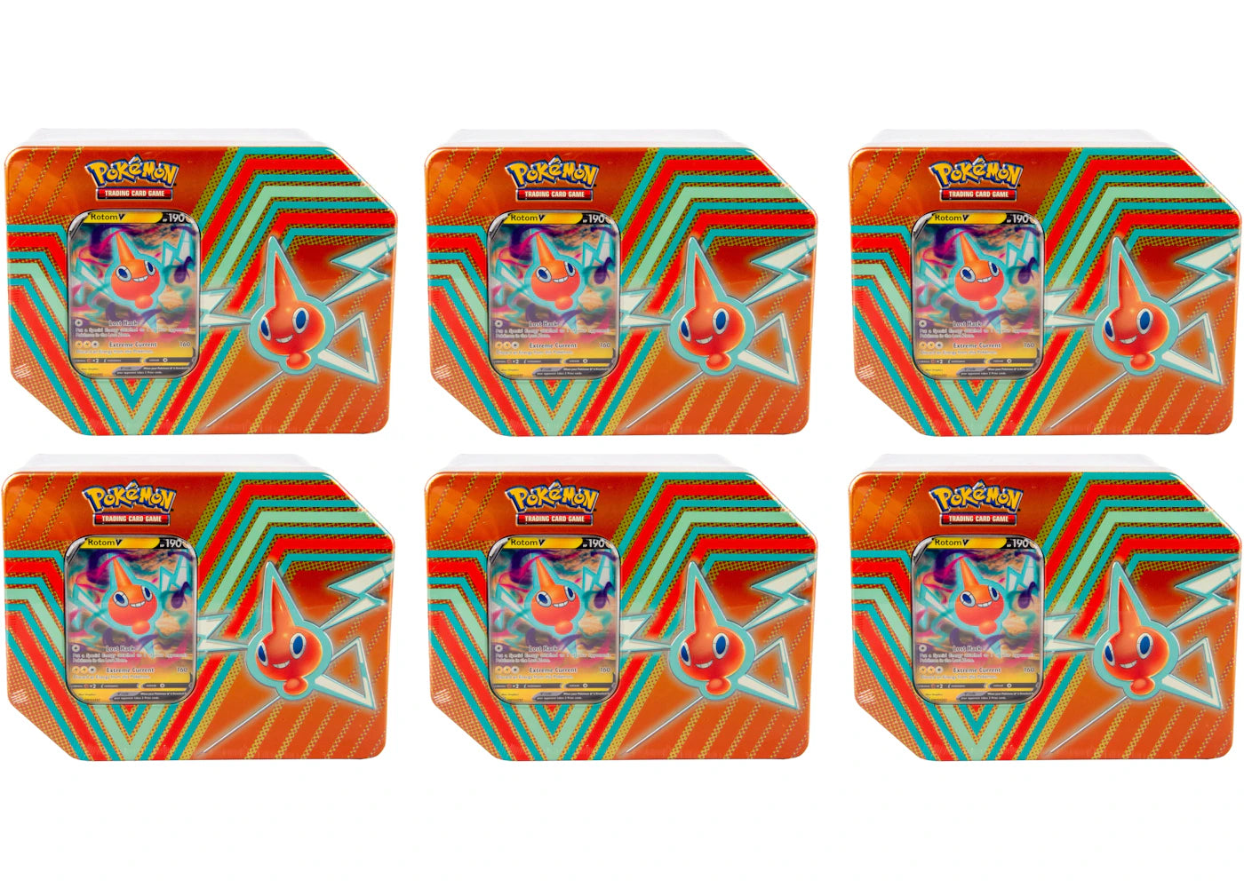 Pokémon TCG Hidden Potential Tin Rotom V 6x Lot
