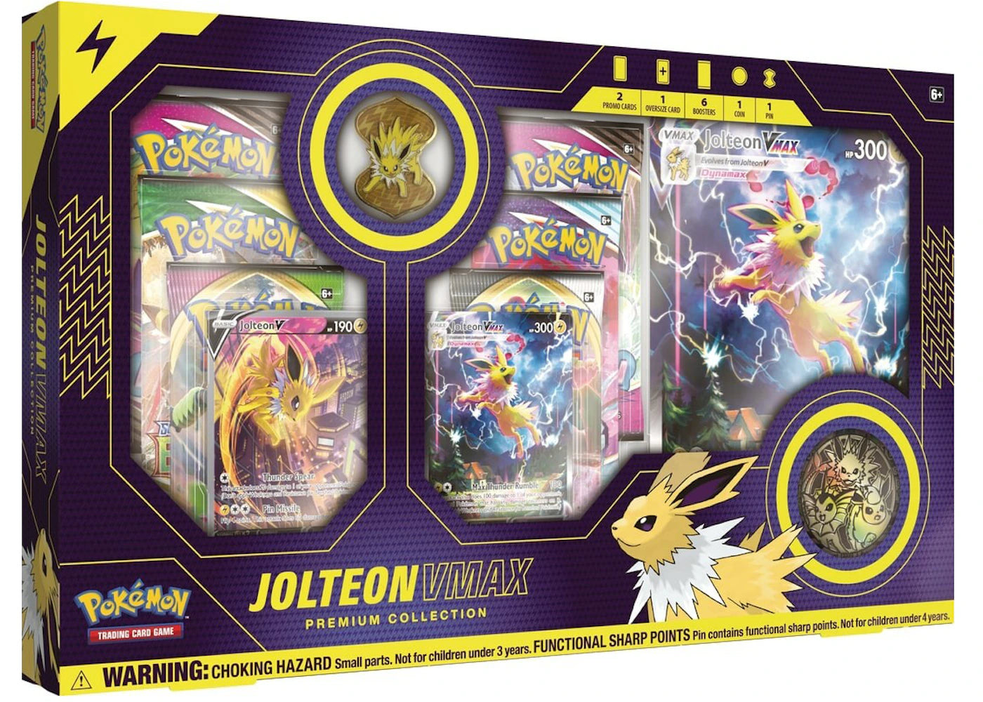 Pokémon TCG Jolteon V VMAX Premium Collection Box (US Version)