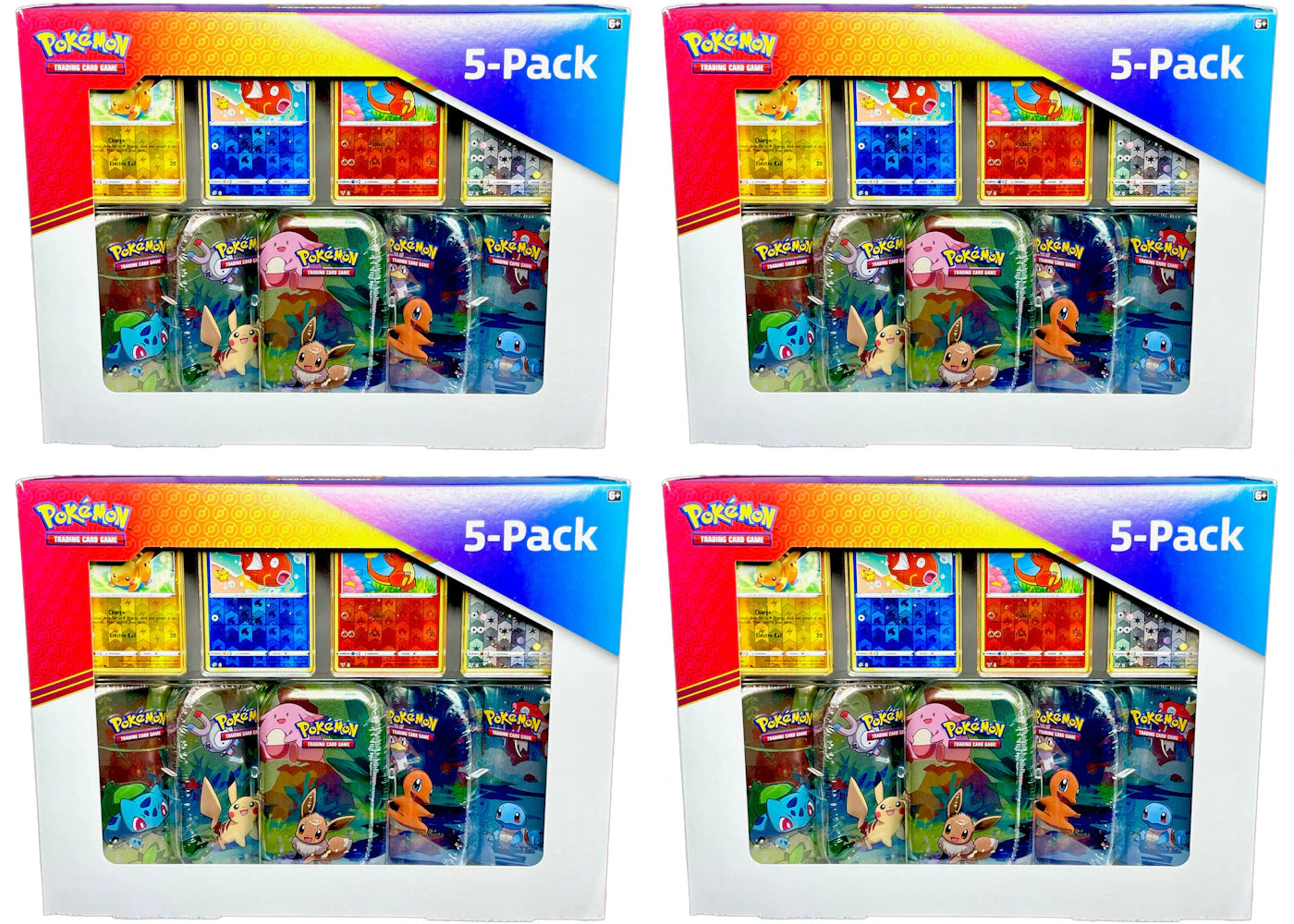 Pokémon TCG Kanto Power Mini Tin Collection Costco Exclusive Box Set (US Version) 4x Lot