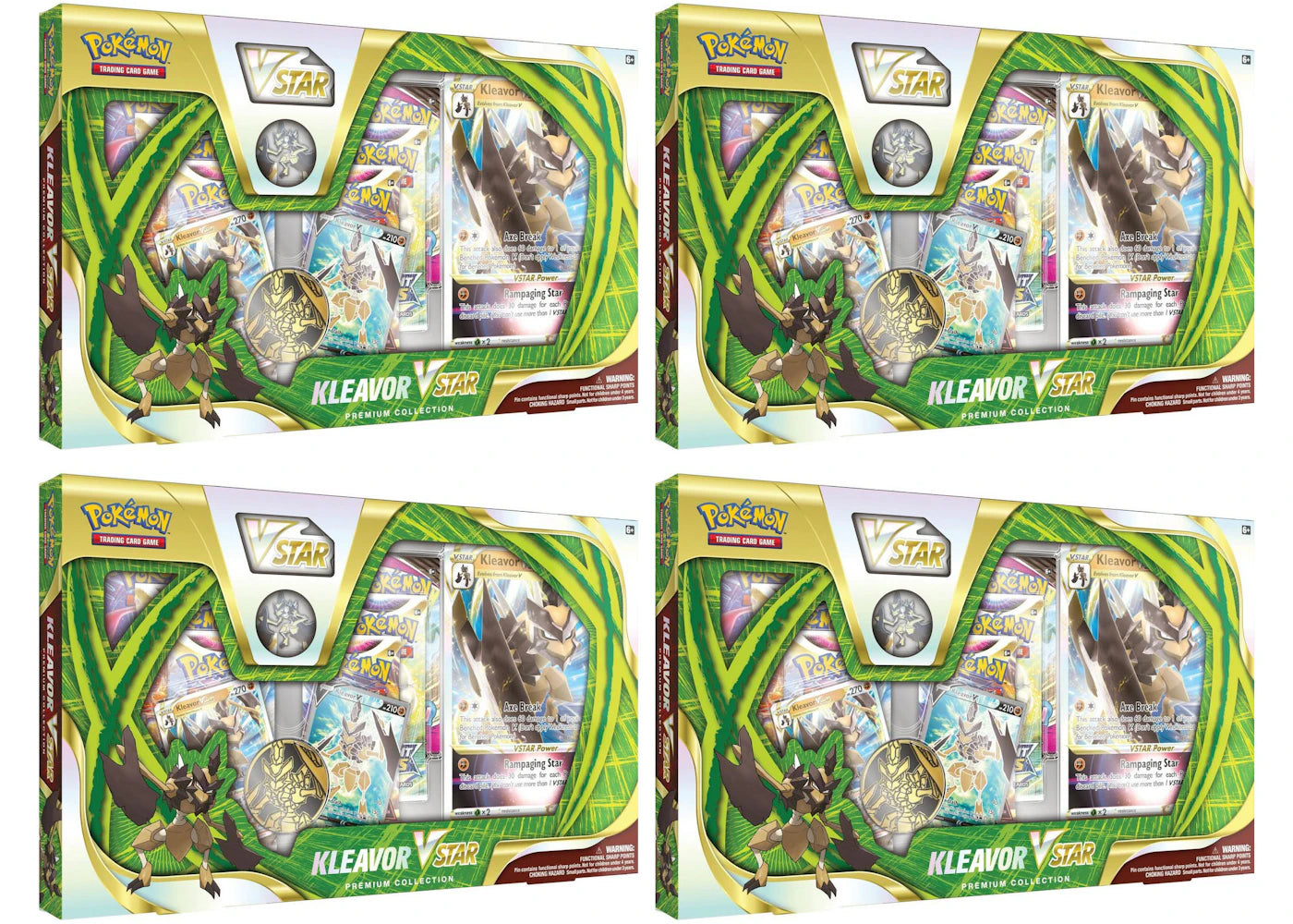 Pokémon TCG Kleavor VSTAR Premium Collection Box 4x Lot