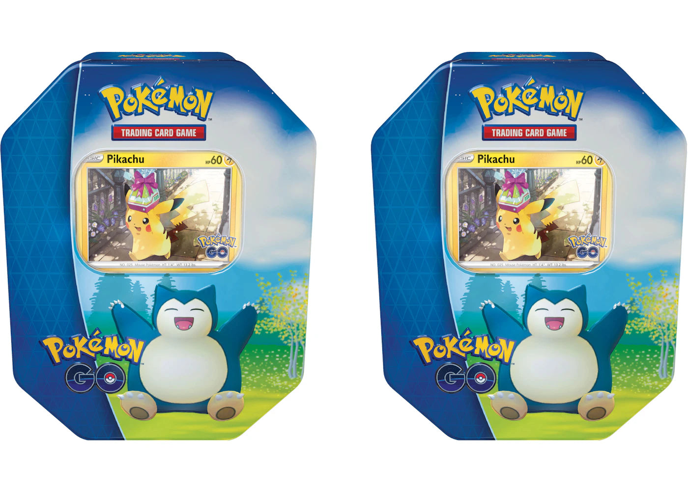 Pokémon TCG Pokémon GO Snorlax Gift Tin 2x Lot