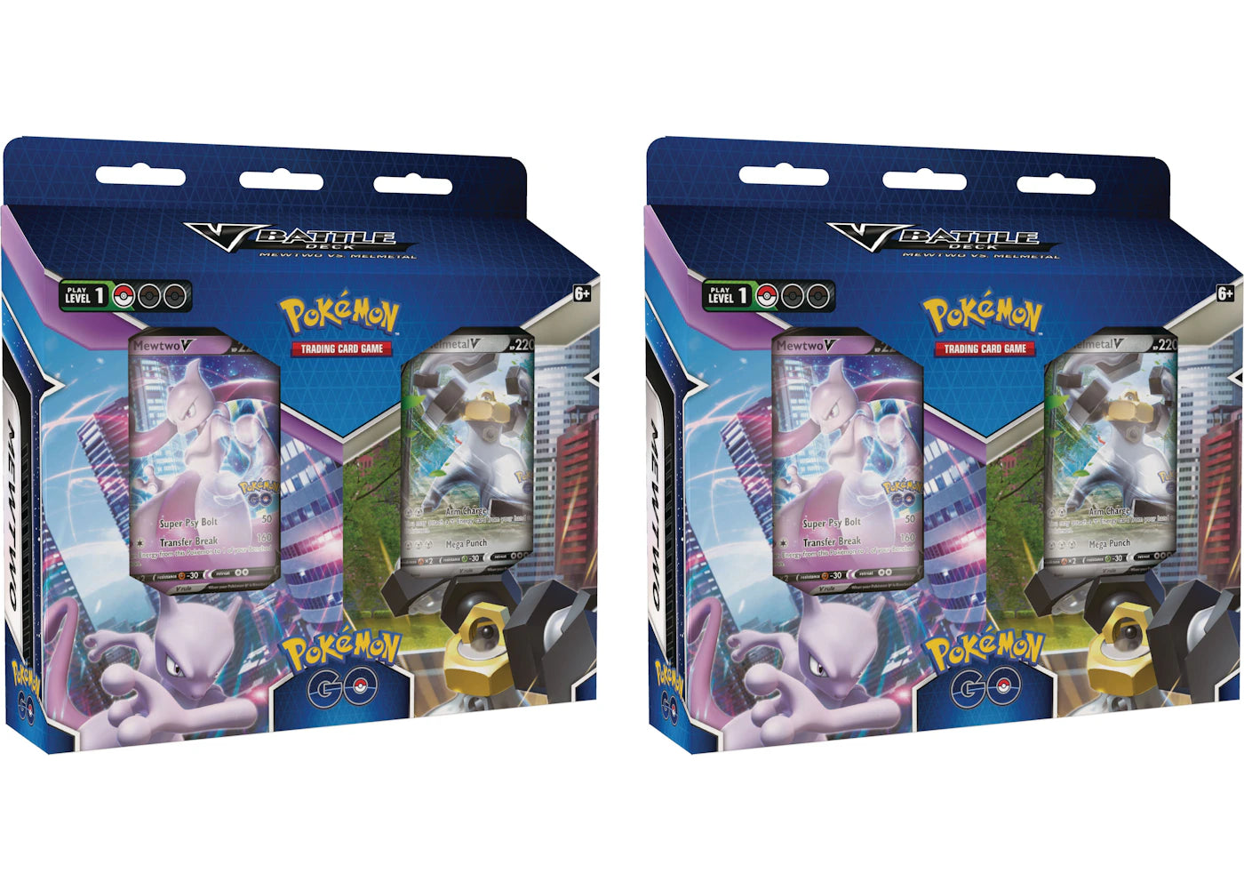 Pokémon TCG Pokémon GO V Battle Deck Mewtwo V/Melmetal V Bundle Box 2x Lot