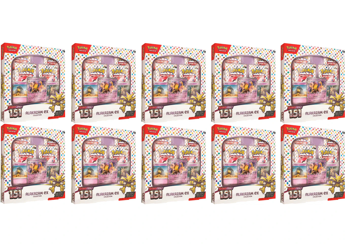 Pokémon TCG Scarlet & Violet 151 Alakazam ex Box 10x Lot