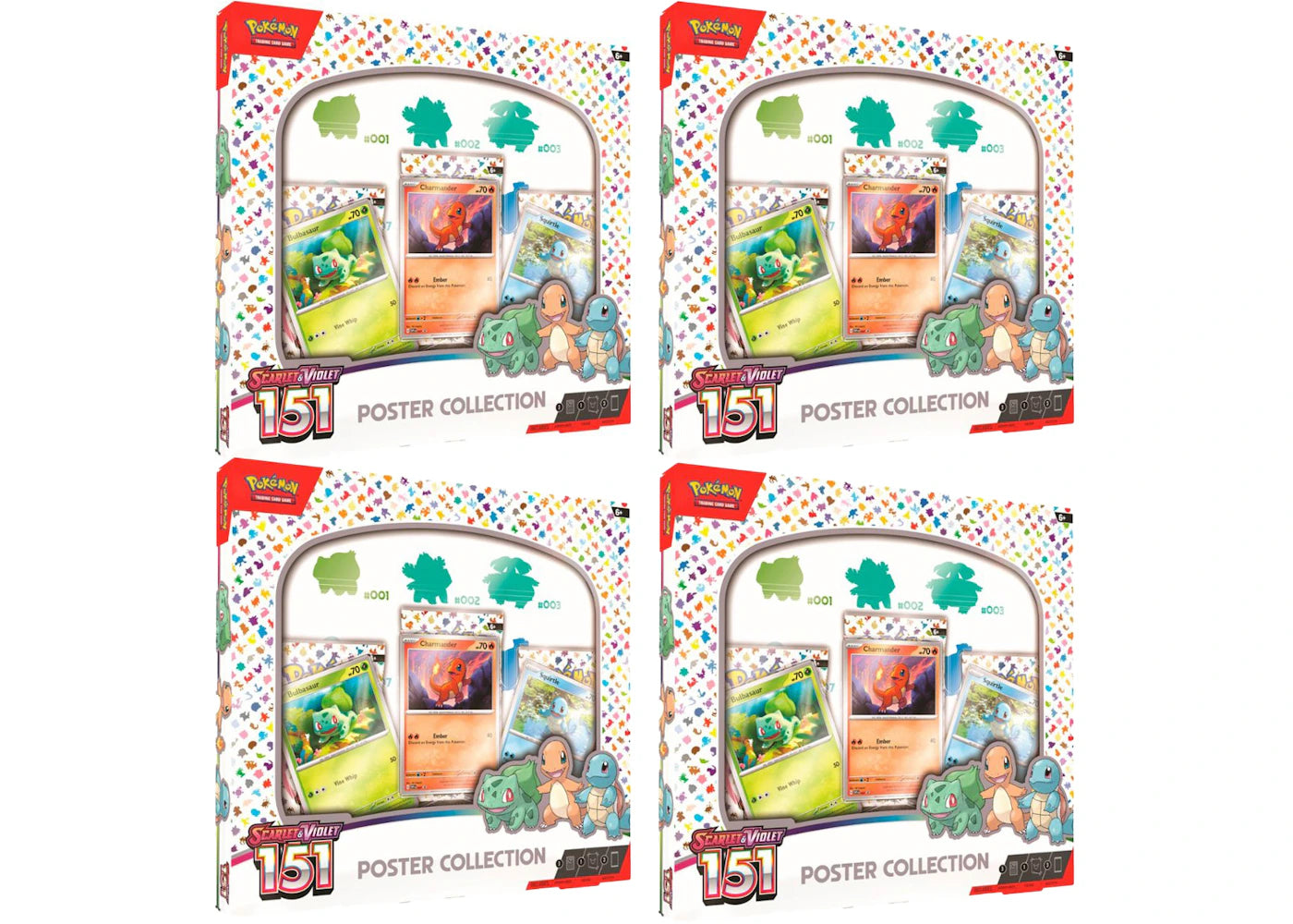 Pokémon TCG Scarlet & Violet 151 Poster Collection 4x Lot