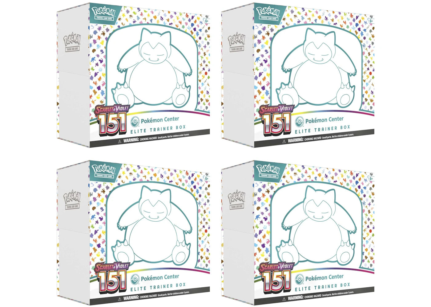 Pokémon TCG Scarlet & Violet 151 Pokémon Center Elite Trainer Box 4x Lot