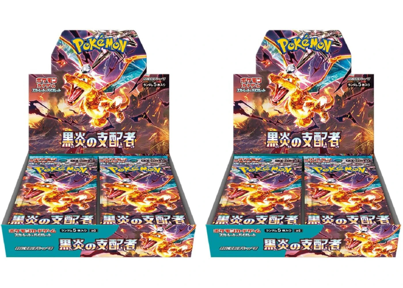 Pokémon TCG Scarlet & Violet Expansion Pack Ruler of the Black Flame Booster Box (Japanese) 2x Lot