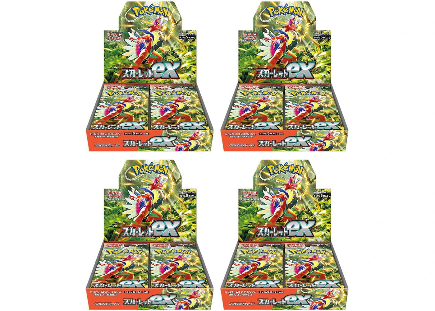 Pokémon TCG Scarlet & Violet Expansion Pack Scarlet ex Box (Japanese) 4x Lot