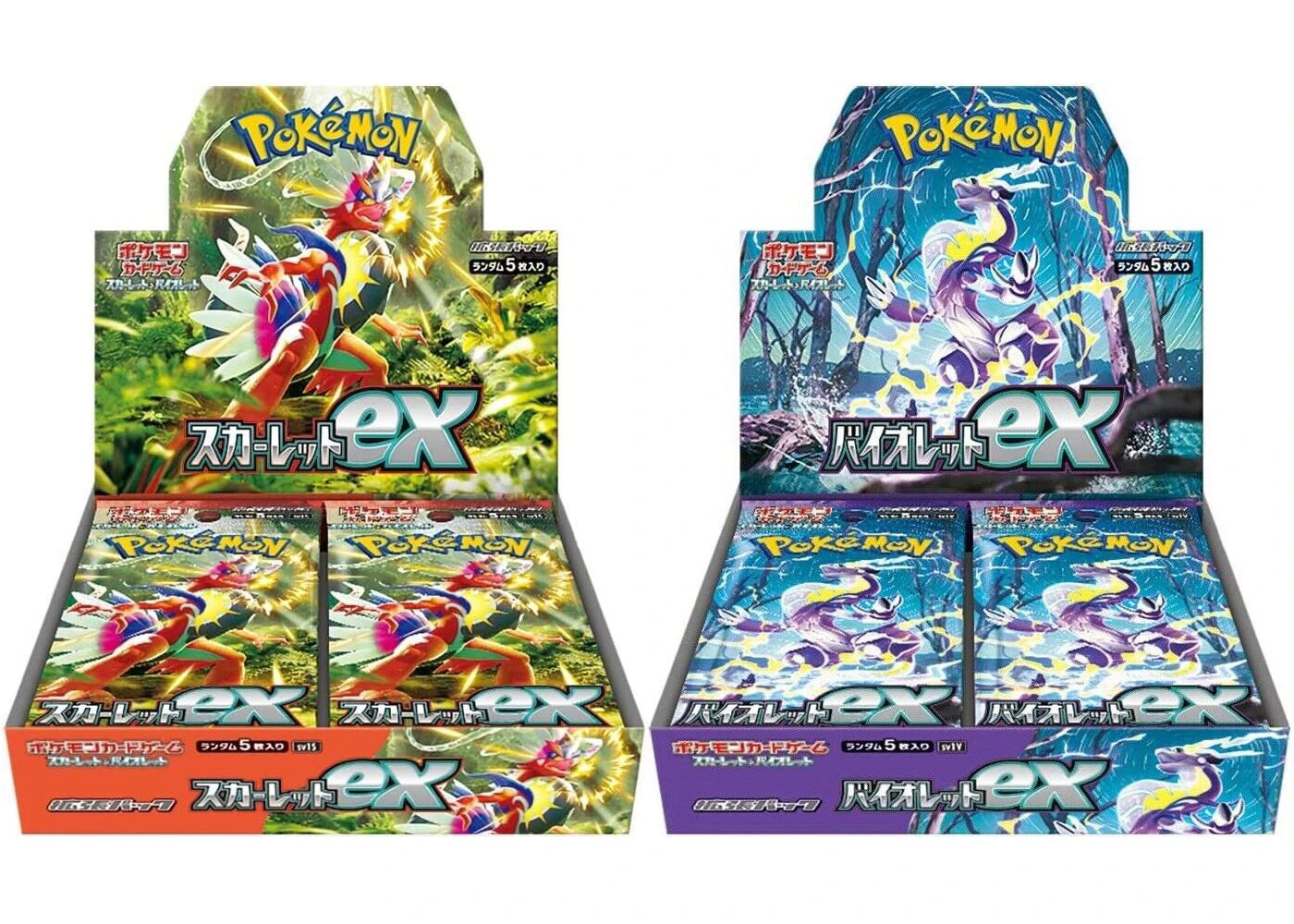 Pokémon TCG Scarlet & Violet Expansion Pack Scarlet ex & Violet ex Box (Japanese) 2x Bundle