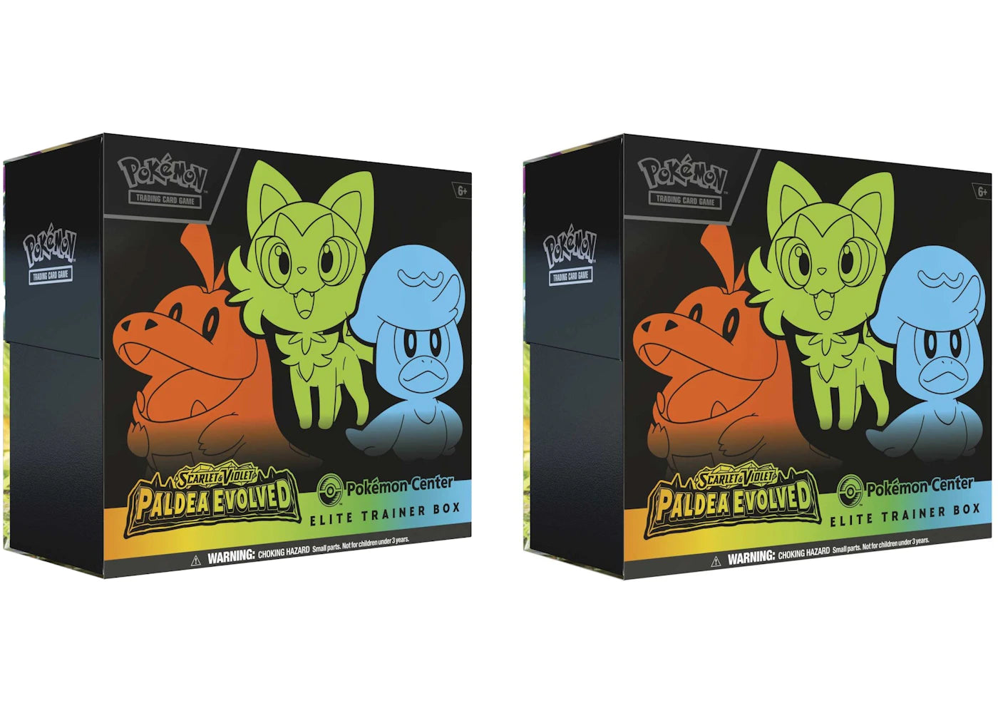 Pokémon TCG Scarlet & Violet Paldea Evolved Pokémon Center Elite Trainer Box 2x Lot