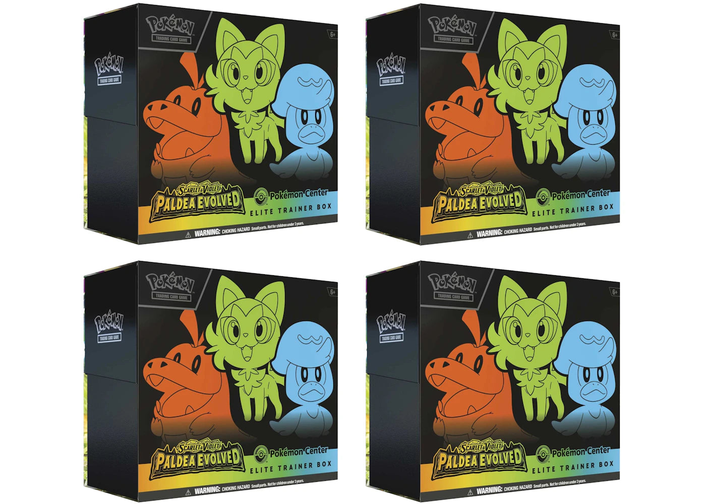 Pokémon TCG Scarlet & Violet Paldea Evolved Pokémon Center Elite Trainer Box 4x Lot