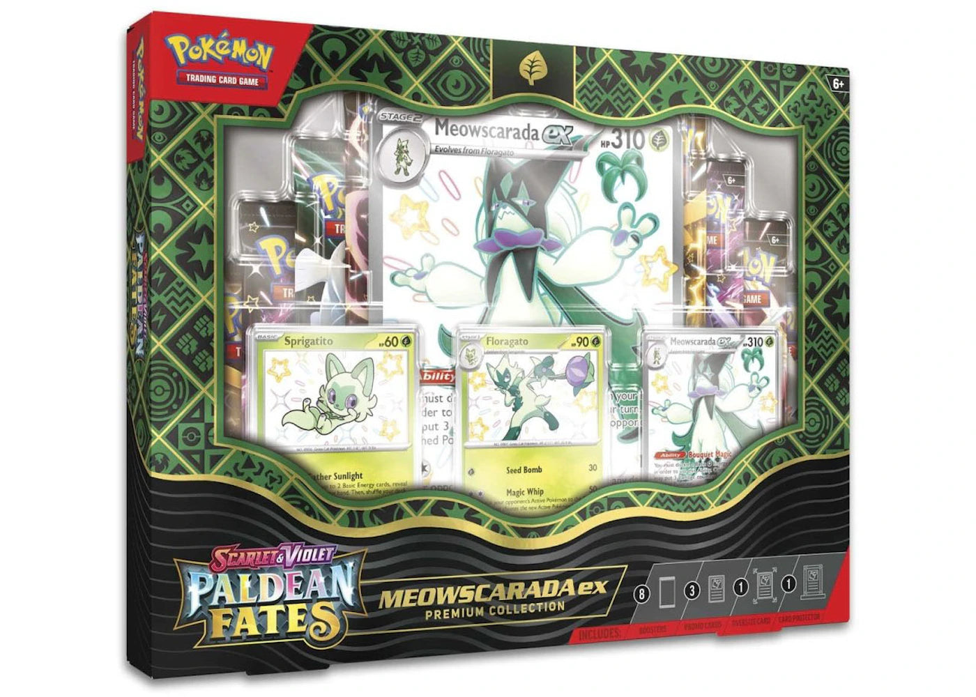 Pokémon TCG Scarlet & Violet Paldean Fates Meowscarada ex Premium Collection