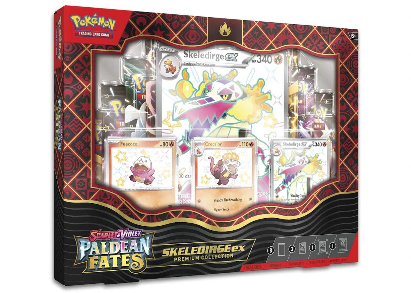 Pokémon TCG Scarlet & Violet Paldean Fates Skeledirge ex Premium Collection