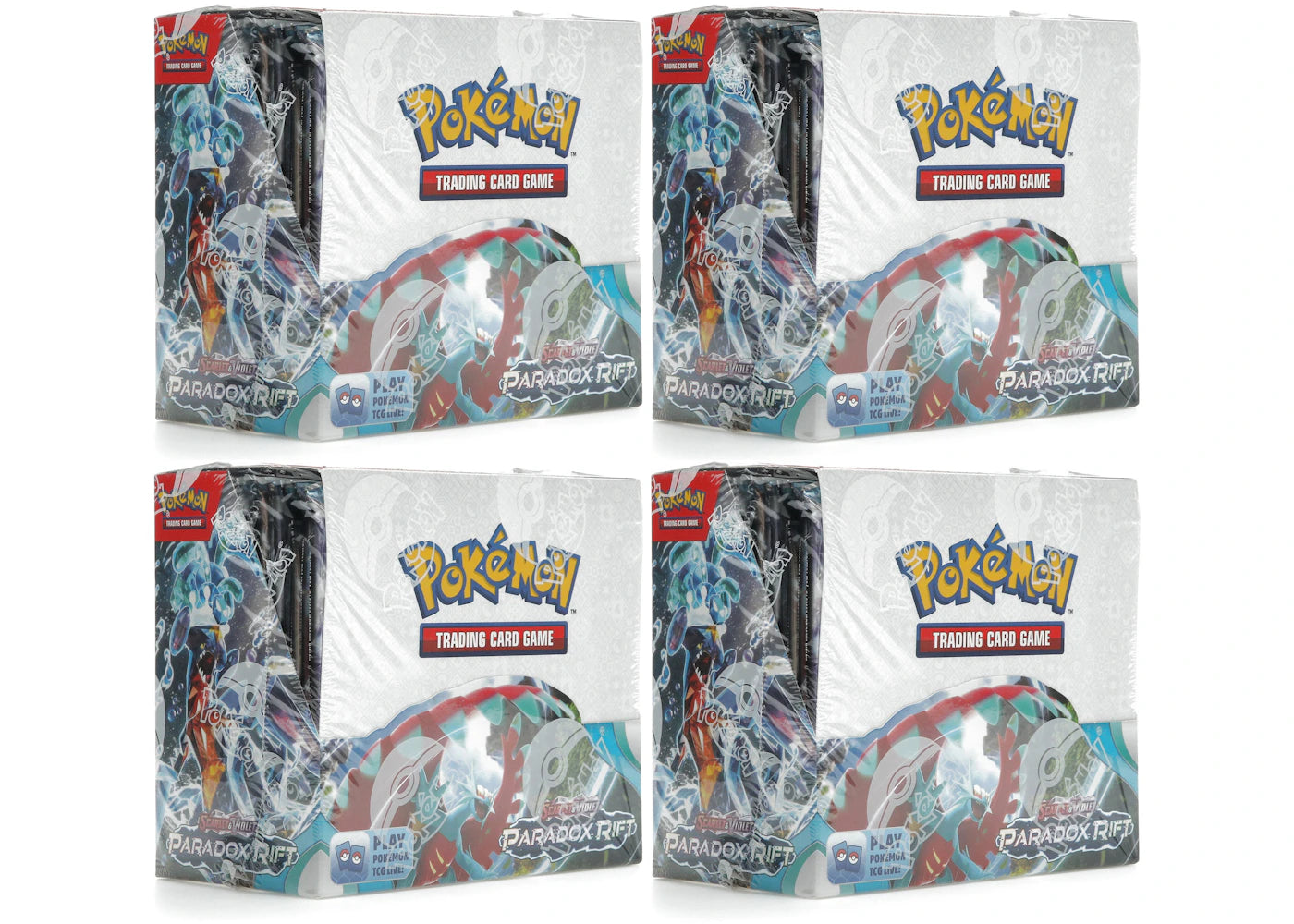 Pokémon TCG Scarlet & Violet Paradox Rift Booster Box 4x Lot