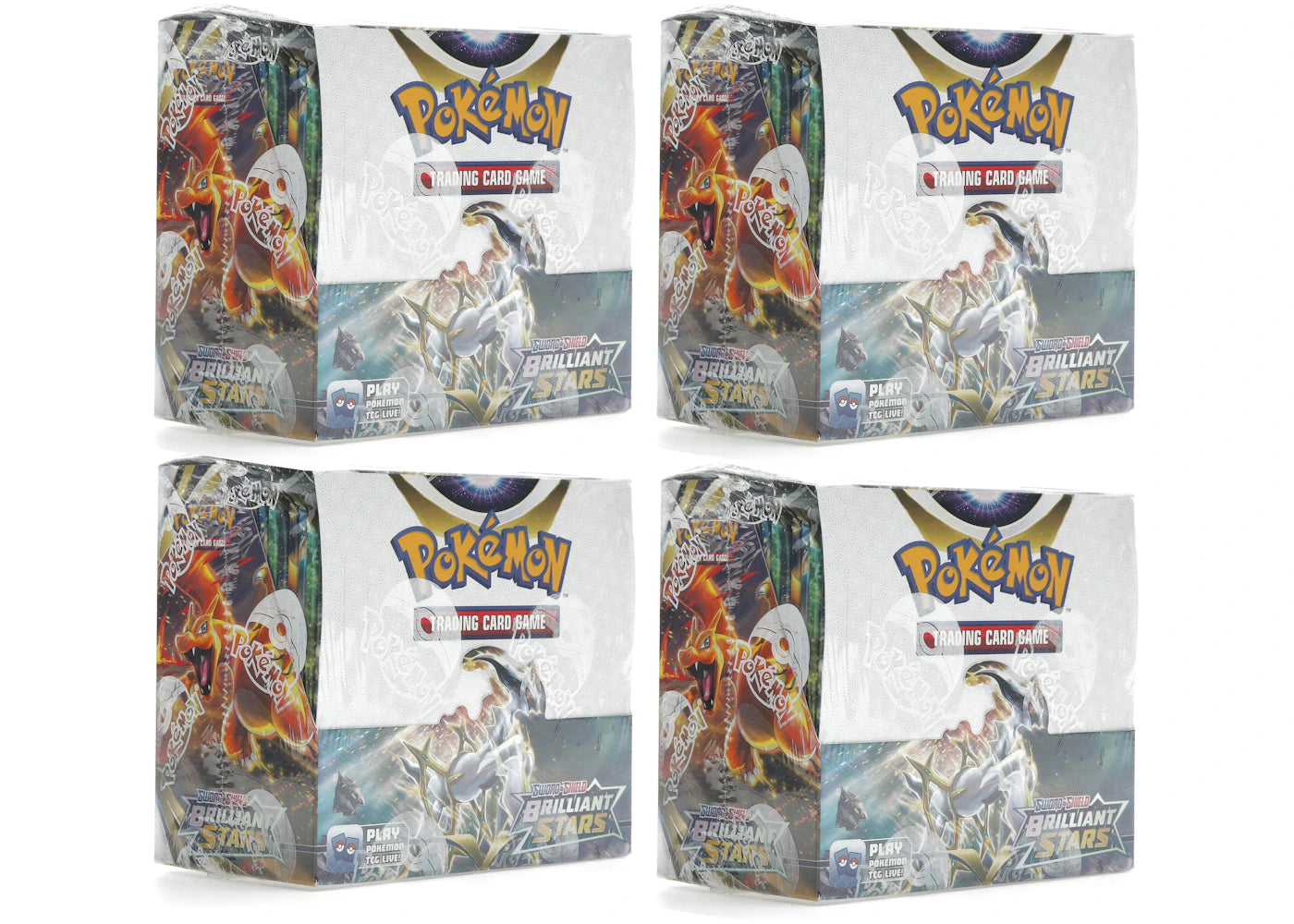 Pokémon TCG Sword & Shield Brilliant Stars Booster Box 4x Lot