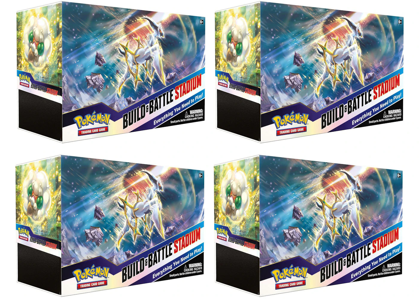 Pokémon TCG Sword & Shield Brilliant Stars Build & Battle Stadium 4x Lot