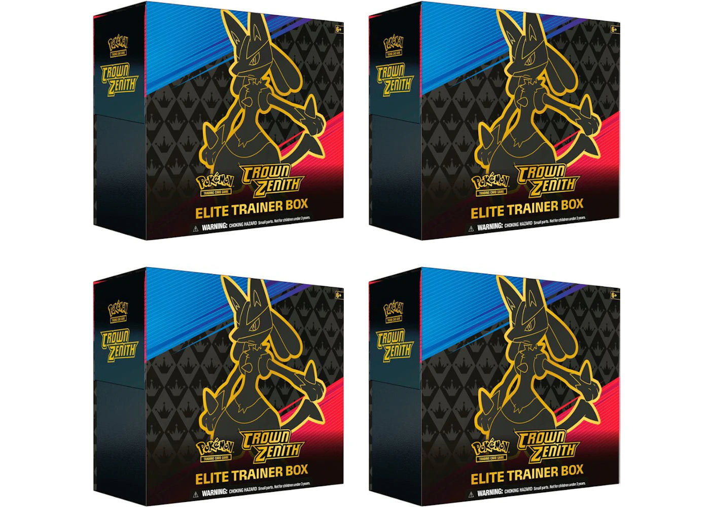 Pokémon TCG Sword & Shield Crown Zenith Elite Trainer Box 4x Lot