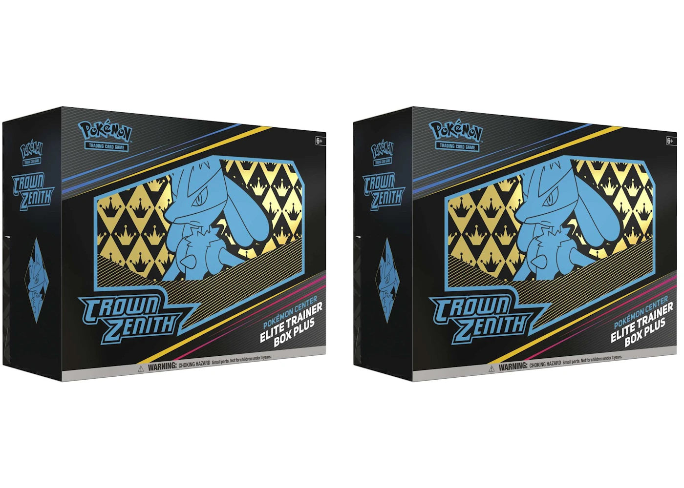 Pokémon TCG Sword & Shield Crown Zenith Pokémon Center Elite Trainer Box Plus 2x Lot