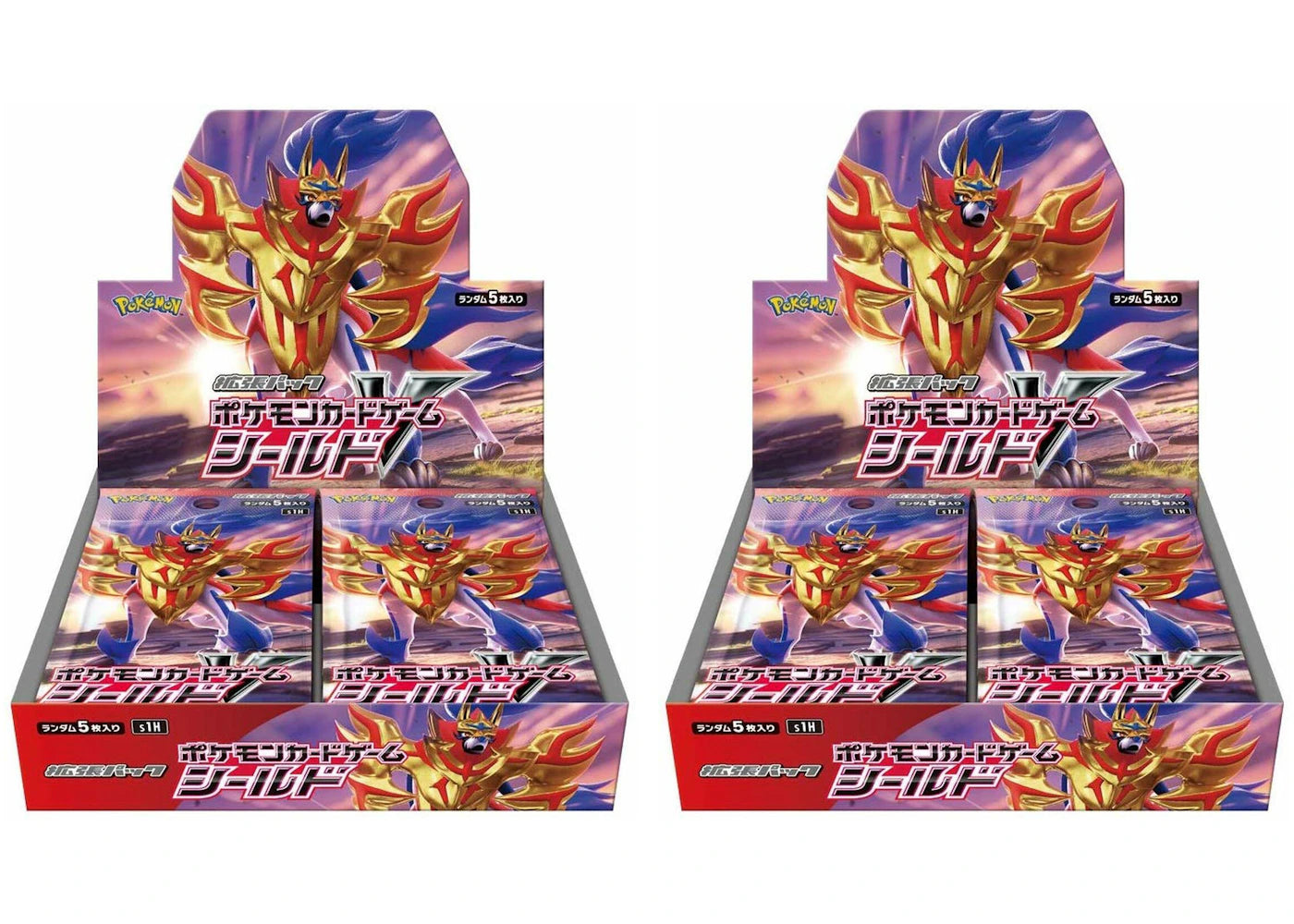 Pokémon TCG Sword & Shield Expansion Pack Shield Booster Box (Japanese) 2x Lot