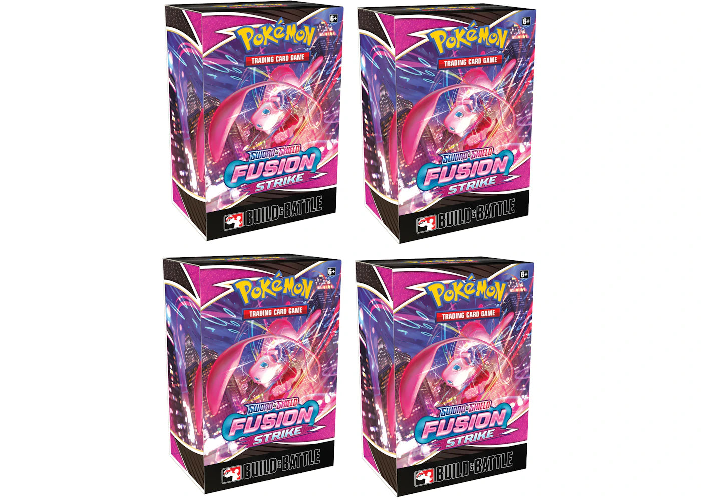 Pokémon TCG Sword & Shield Fusion Strike Build & Battle Box 4x Lot